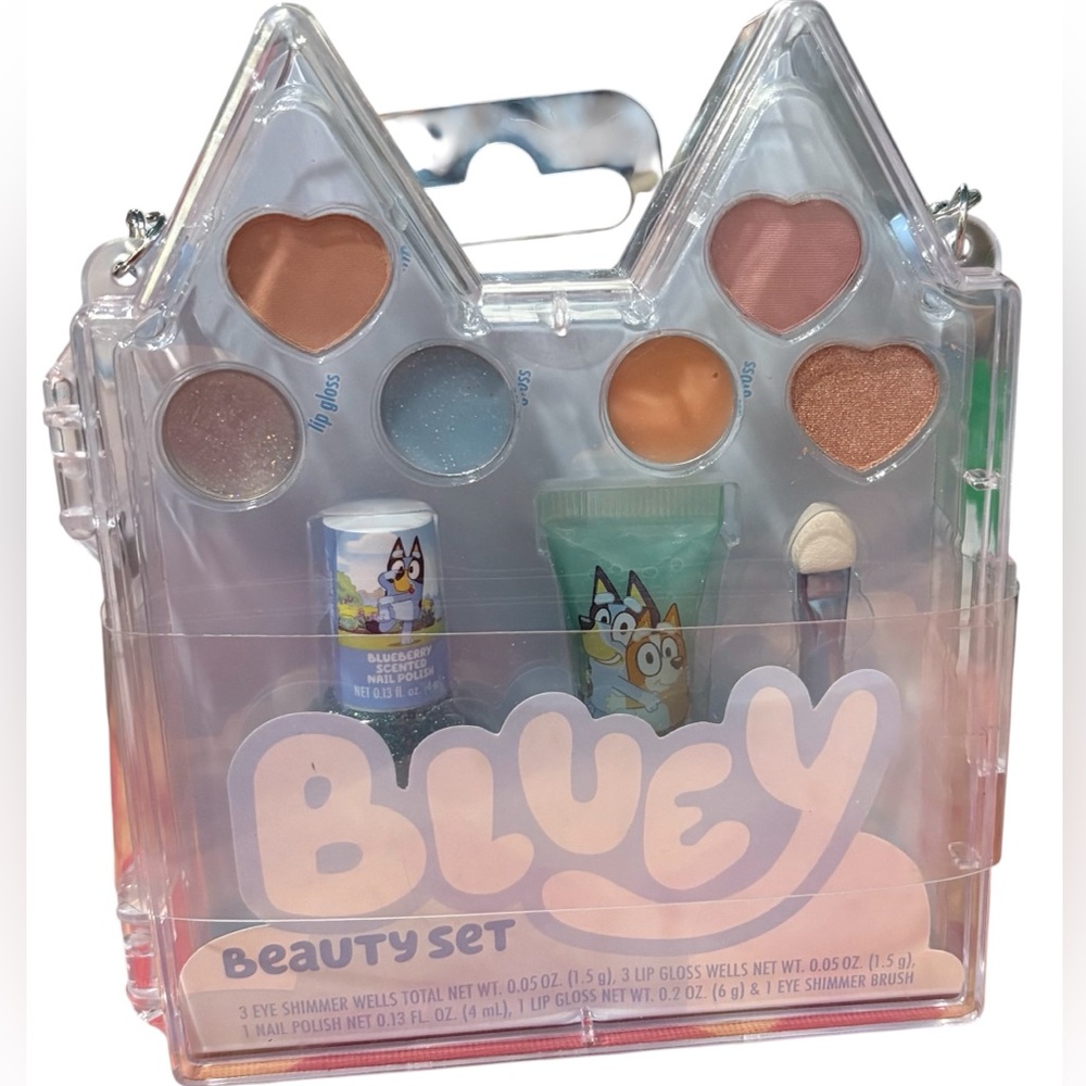 New Bluey Beauty Set with Blue Beaded Handle